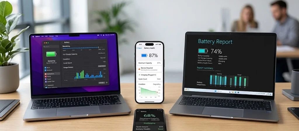 How to Check Battery Health on iPhone, Android, Windows, and Mac