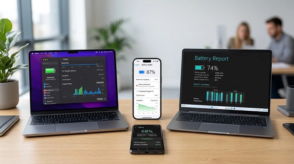 How to Check Battery Health on iPhone, Android, Windows, and Mac